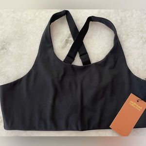 Girlfriend Collective Simone Bra, Black, XXL
